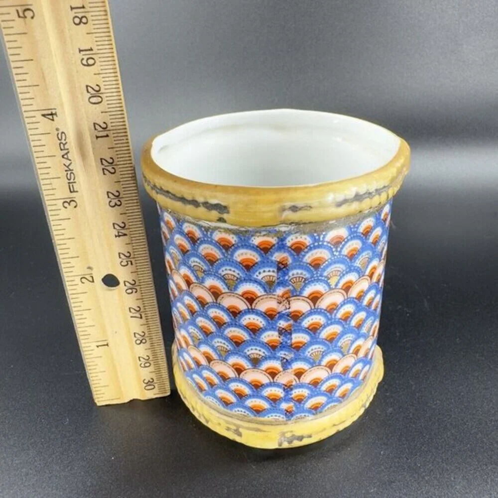 VTG‎ 1980s Enesco Ceramic Porcelain Bathroom Set Soap Holder Toothbrush Holder